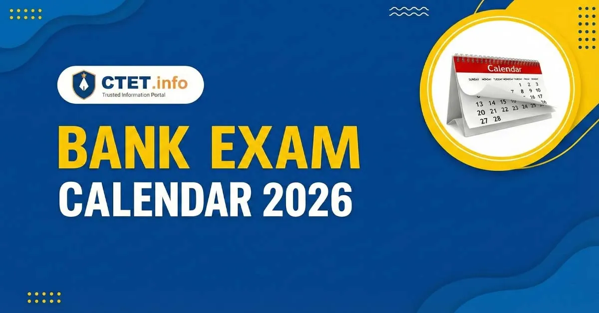 Bank Exam Calendar 2026 Official PDF showing IBPS and SBI Exam Dates