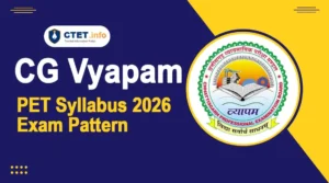 CG PET Syllabus 2026 & Exam Pattern