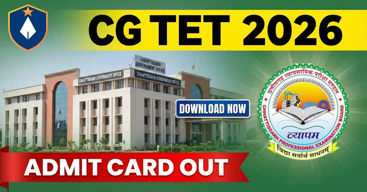 CG TET Admit Card 2026