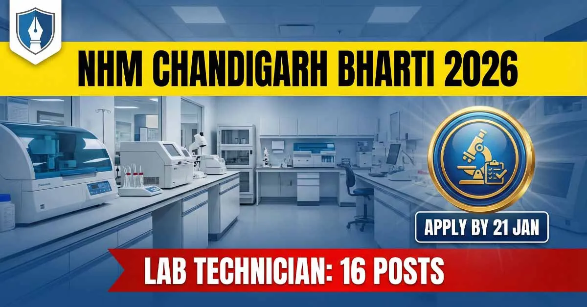 NHM Chandigarh Lab Technician Recruitment 2026 Official Notification