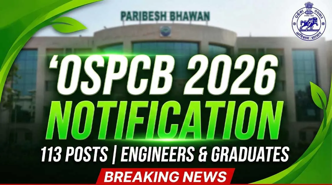 OSPCB Odisha Recruitment 2026