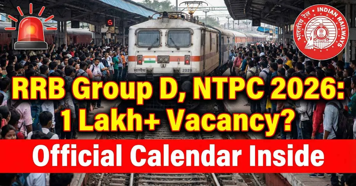 RRB Recruitment 2026 Official Calendar Notification