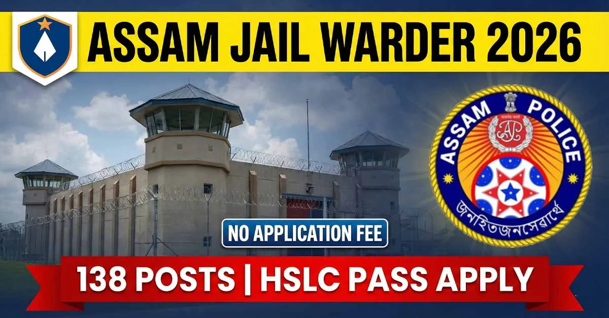 SLPRB Assam Police Jail Warder Recruitment 2026