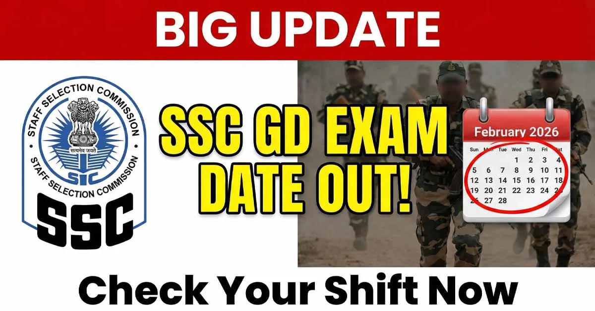 SSC GD Exam Date 2026 Official Notice and Constable Recruitment Schedule