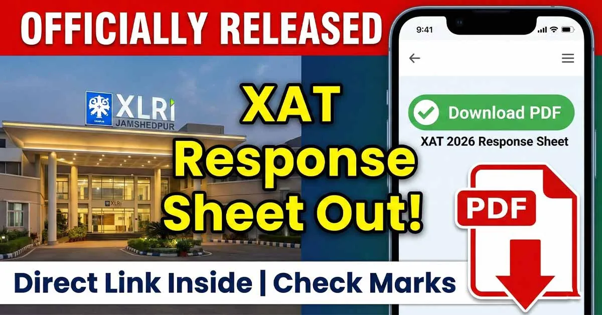 XAT 2026 Response Sheet OUT