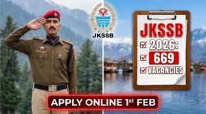 JKSSB J&K Police Constable Recruitment 2026 Notification for Armed and Telecommunication wings