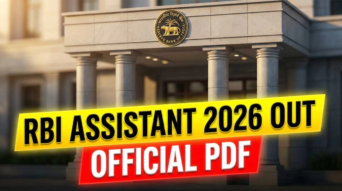RBI Assistant Notification 2026 PDF