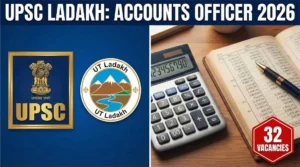UPSC Ladakh Accounts Officer Recruitment 2026 Notification